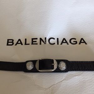 Balenciaga Arena black wrap bracelet
